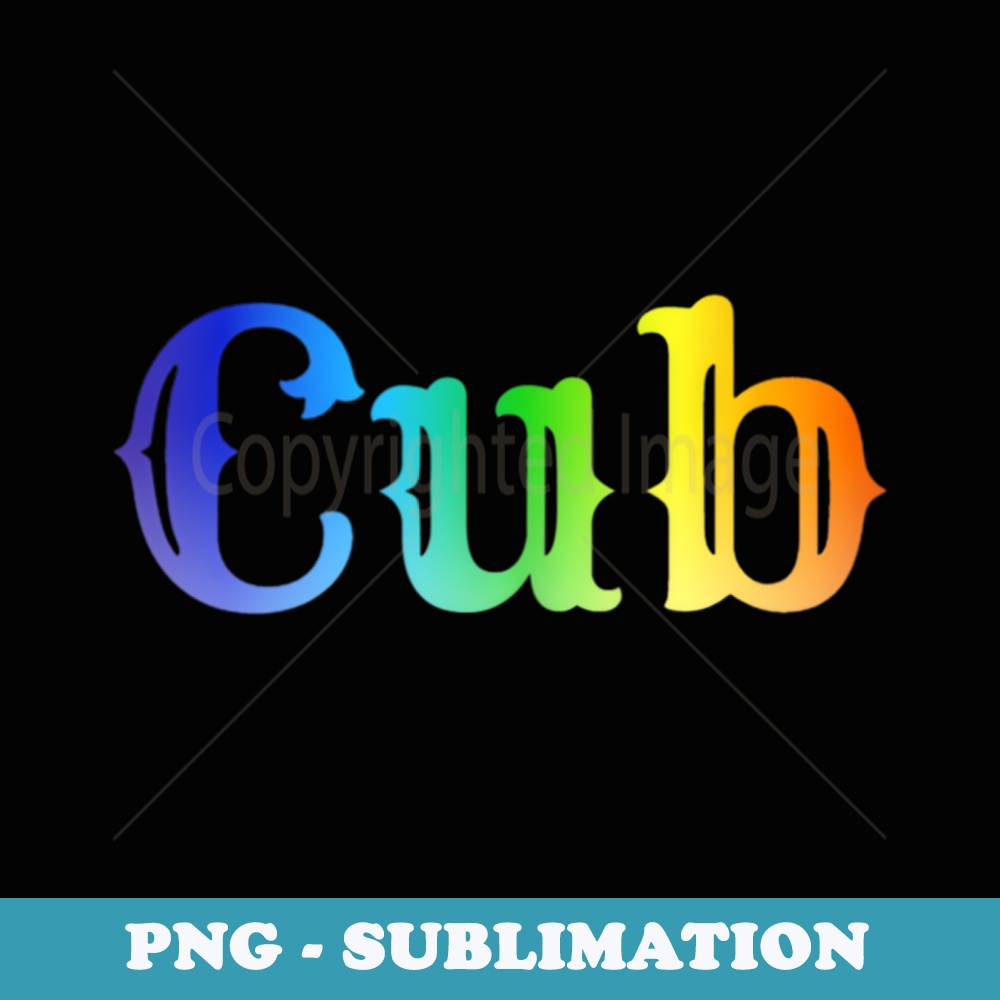 Bear Cub Gay Pride Bear Daddy Rainbow LGBTQ Pride - Sublimation Digital Download