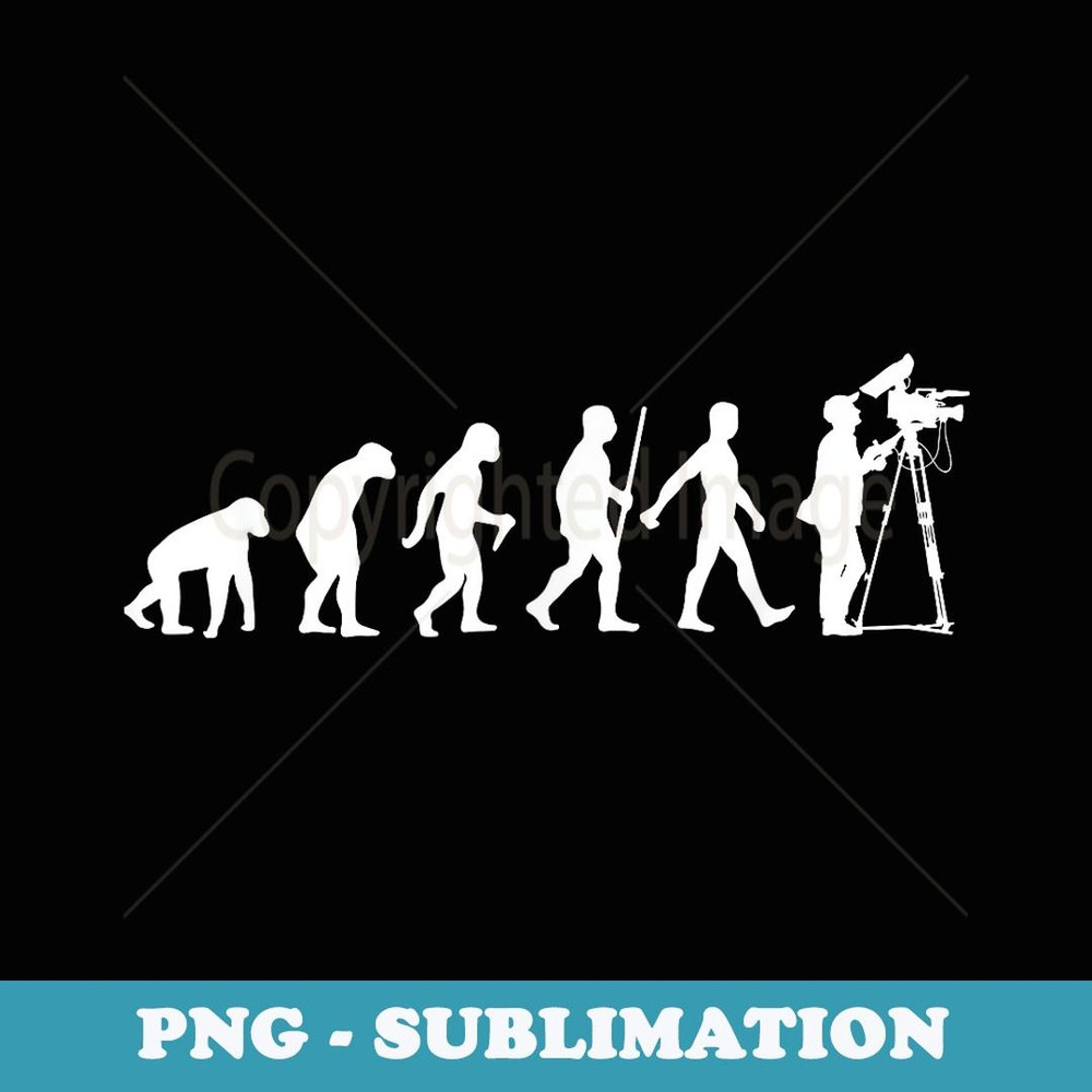 Funny Cameraman Art Screenplay Photographer - Professional Sublimation Digital Download