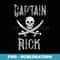 Captain Rick - Vintage Personalized Pirate Boating - PNG Sublimation Digital Download