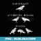 Conspiracy, Attempted Murder, Murder - Crows Gothic Joke - Instant PNG Sublimation Download