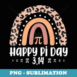 leopard rainbow pi day spiral pi math teacher 3.14 - high-resolution png sublimation file
