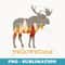 Vintage Yellowstone National Park Bull Moose - Special Edition Sublimation PNG File