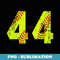 Vintage Softball 44 Jersey Number - Signature Sublimation PNG File
