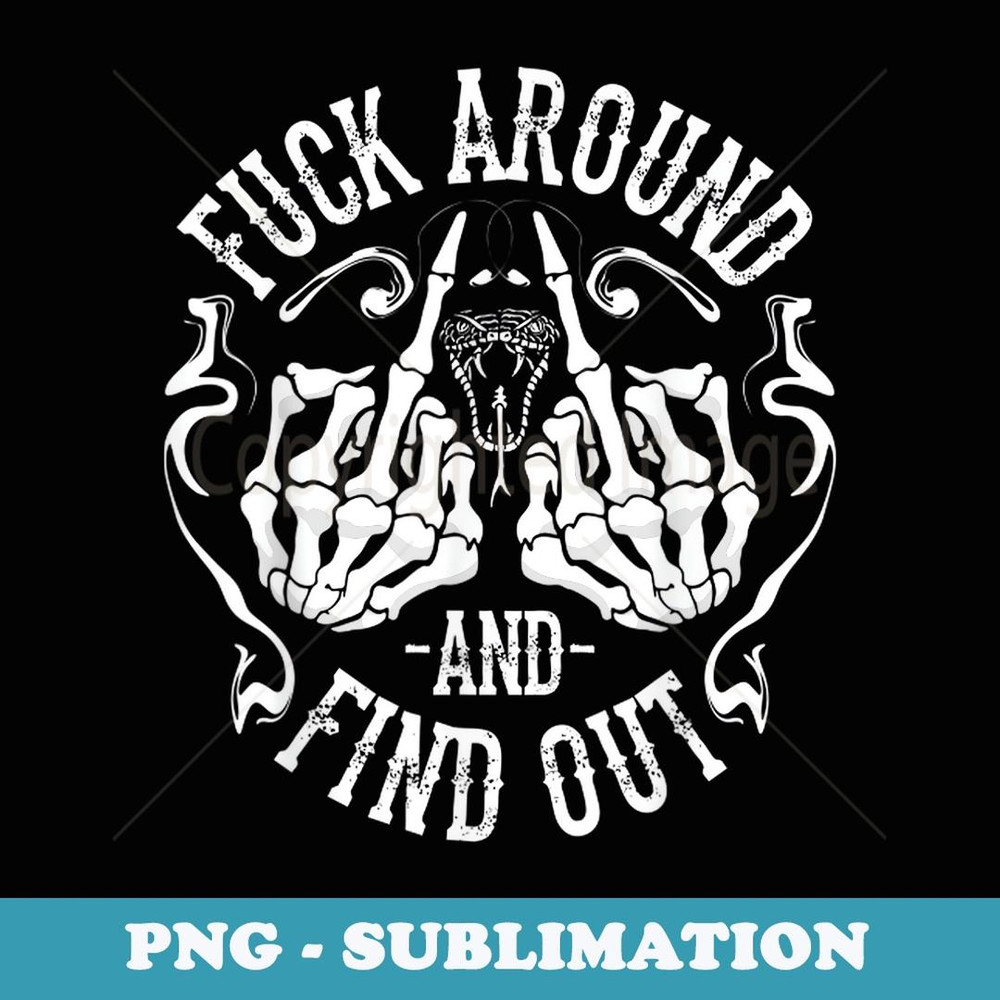 Vintage Fuck Around And Find Out Halloween - Instant Sublimation Digital Download