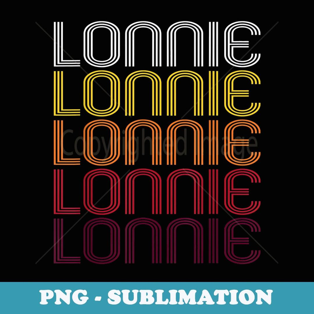 Lonnie Retro Wordmark Pattern - Vintage Style - Professional Sublimation Digital Download