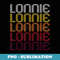 Lonnie Retro Wordmark Pattern - Vintage Style - Professional Sublimation Digital Download