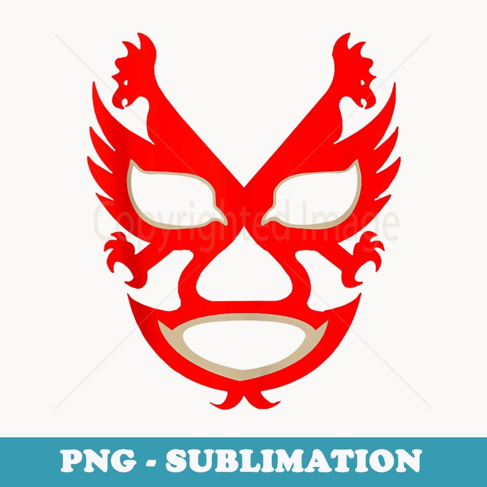 Dos Caras Lucha Libre Mexican Wrestler Legend - Signature Sublimation PNG File