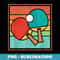 Ping Pong Vintage Retro Table Tennis - Instant Sublimation Digital Download