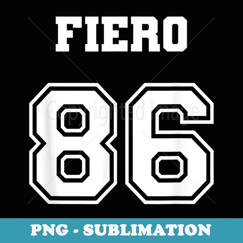 Jersey Style 1986 86 Fiero Wild Vintage Sports Car - Special Edition Sublimation PNG File