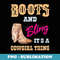 Girls Leopard Boots Bling its a Cowgirl Thing Cute Cowgirl - Decorative Sublimation PNG File