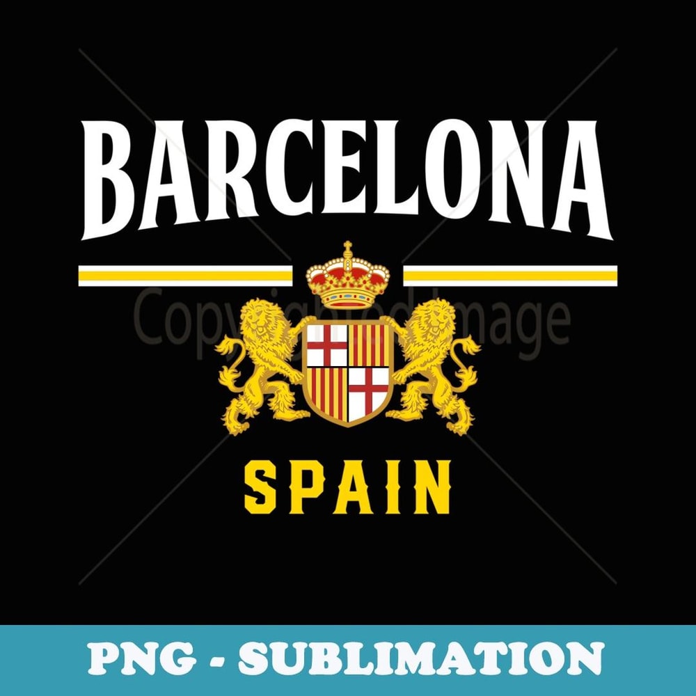 Barcelona Spain Jersey Barcelona Espana Vintage Souvenir - Special Edition Sublimation PNG File