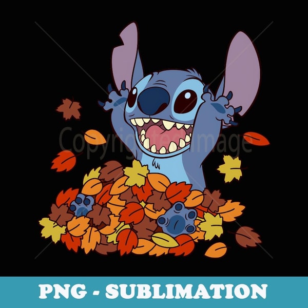Disney Lilo & Stitch Autumn Leaves Stitch - PNG Transparent | Inspire ...