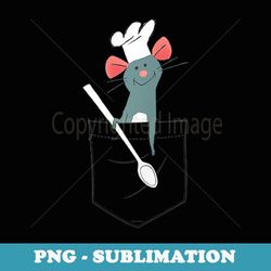disney pixar ratatouille remy small pocket chef - sublimation digital download