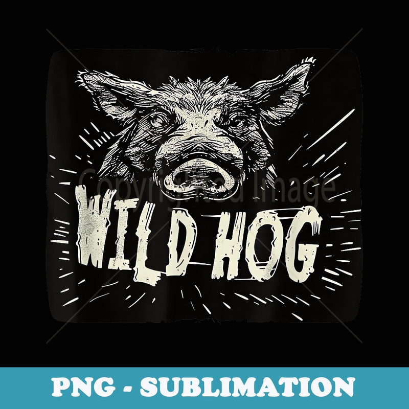 Pretty Wild Hog Animal Costume - Creative Sublimation PNG Download