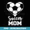 s Soccer Mom Heart Funny Soccer - Retro PNG Sublimation Digital Download