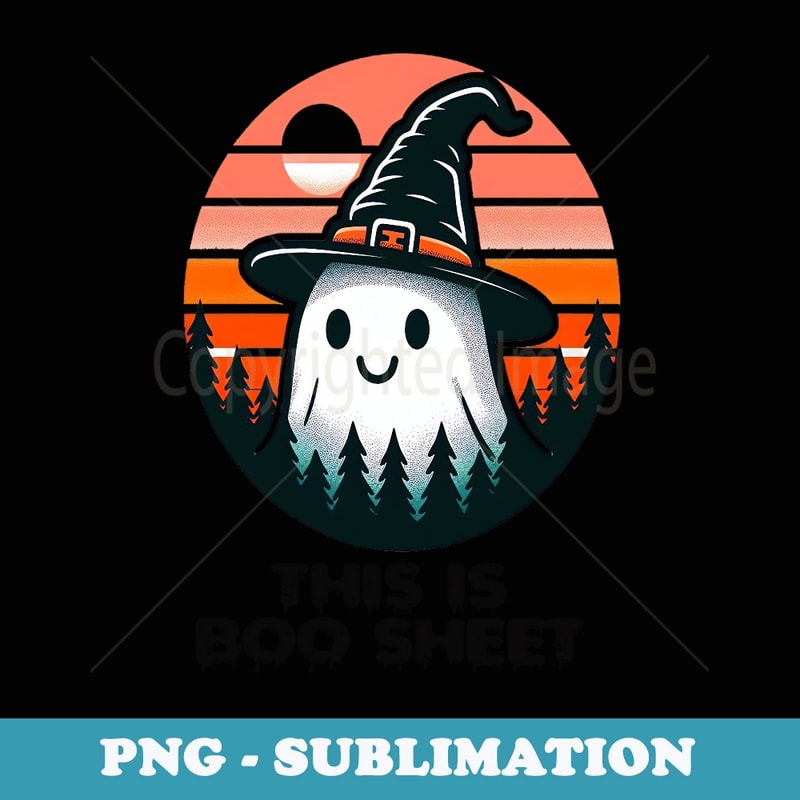 Cool Ghost Pumpkin This is some Boo-Sheet Halloween Costume - Exclusive Sublimation Digital File
