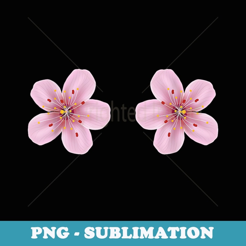 Boobies s Cherry Blossom Flowers Boobs Funny Titties Tits - Sublimation PNG File