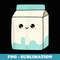 milk carton - cute - funny - kawaii - pretty - smile -sweet - Instant PNG Sublimation Download