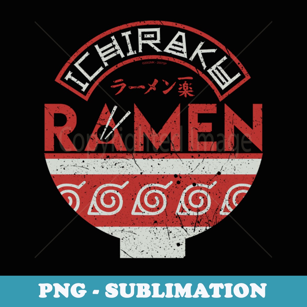 Ripple Junction x Naruto Shippuden Ichiraku Ramen Bowl Anime - Retro PNG Sublimation Digital Download