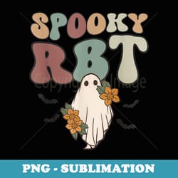 retro spooky rbt halloween floral ghost behavior technician - stylish sublimation digital download