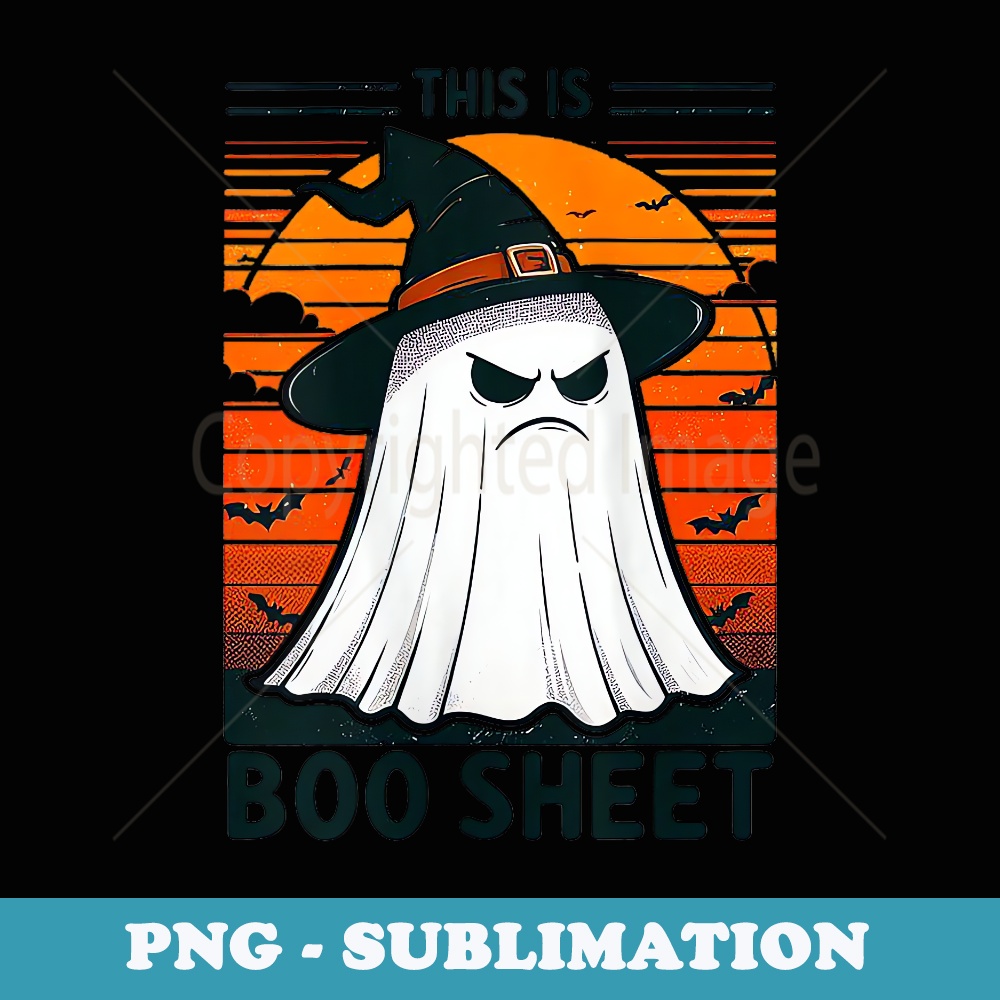 s Cool Ghost Pumpkin This is some Boo-Sheet Halloween Costume - PNG Transparent Sublimation File
