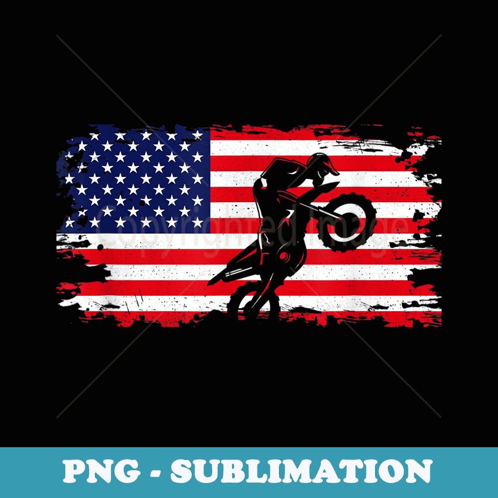 American Flag Motocross Apparel - Motocross Dirt Bike - Premium Sublimation Digital Download