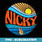 Nicky Vintage Sunset Nicky Groovy Tie Dye - Elegant Sublimation PNG Download