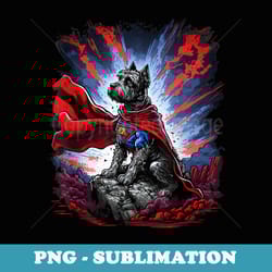 super power superhero schnauzer dog - exclusive sublimation digital file