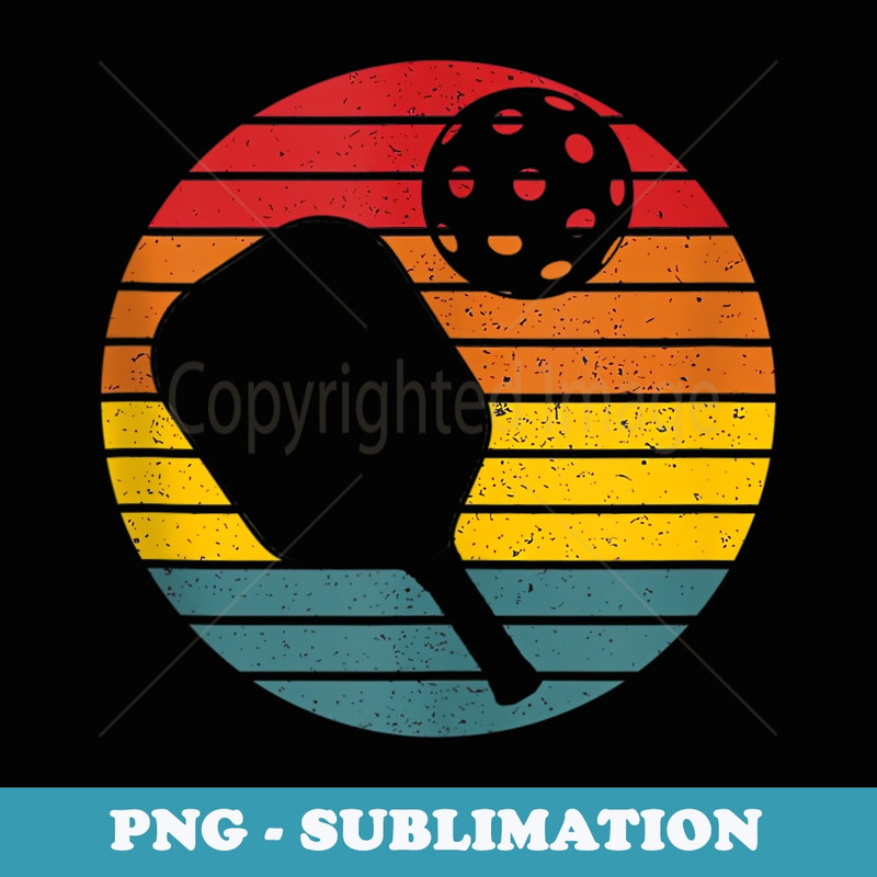 80s Retro Vintage Pickleball - Decorative Sublimation PNG File