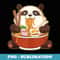 Kawaii Cute Anime Panda Otaku Japanese Ramen Noodles - PNG Sublimation Digital Download