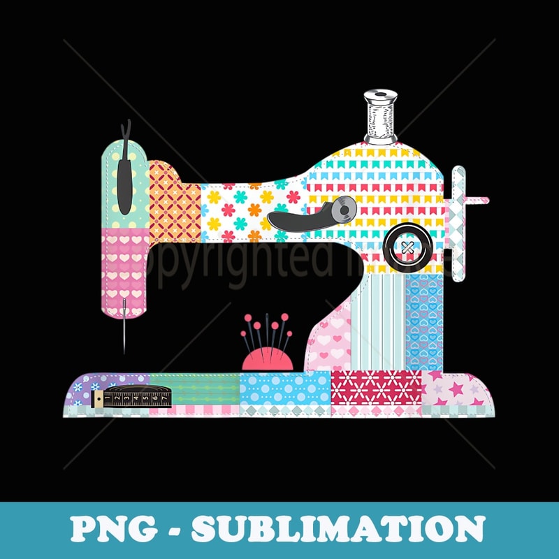 Sewing Machine I Love Quilting Sewing for Mom Grandma - Signature Sublimation PNG File