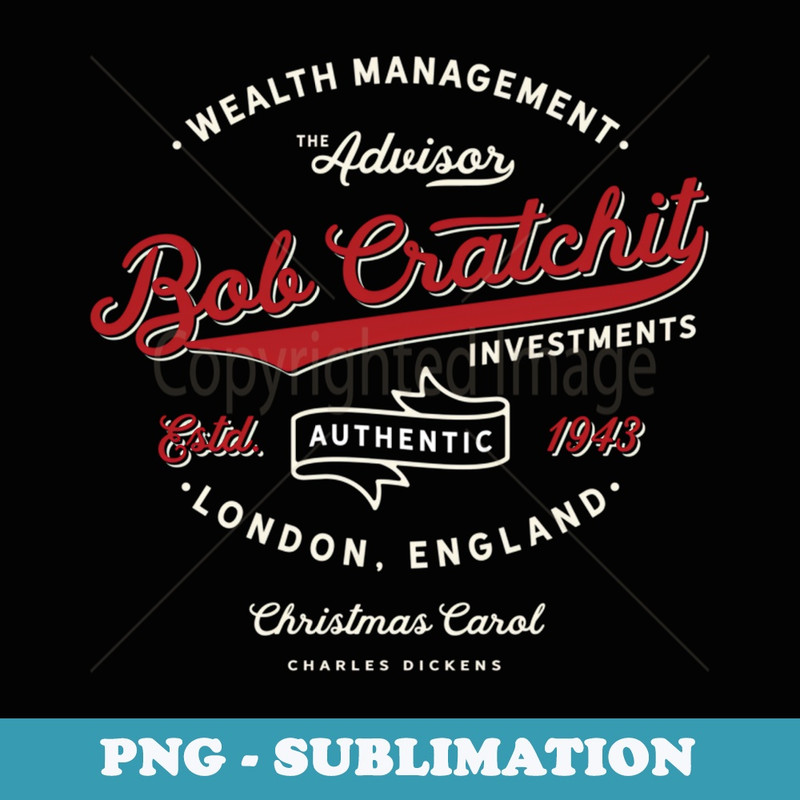 Christmas Carol, Bob Cratchit, Scrooge & Marley, Holiday - Elegant Sublimation PNG Download