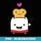 Toast and Toaster Kawaii Toast Bread Toaster - Digital Sublimation Download File