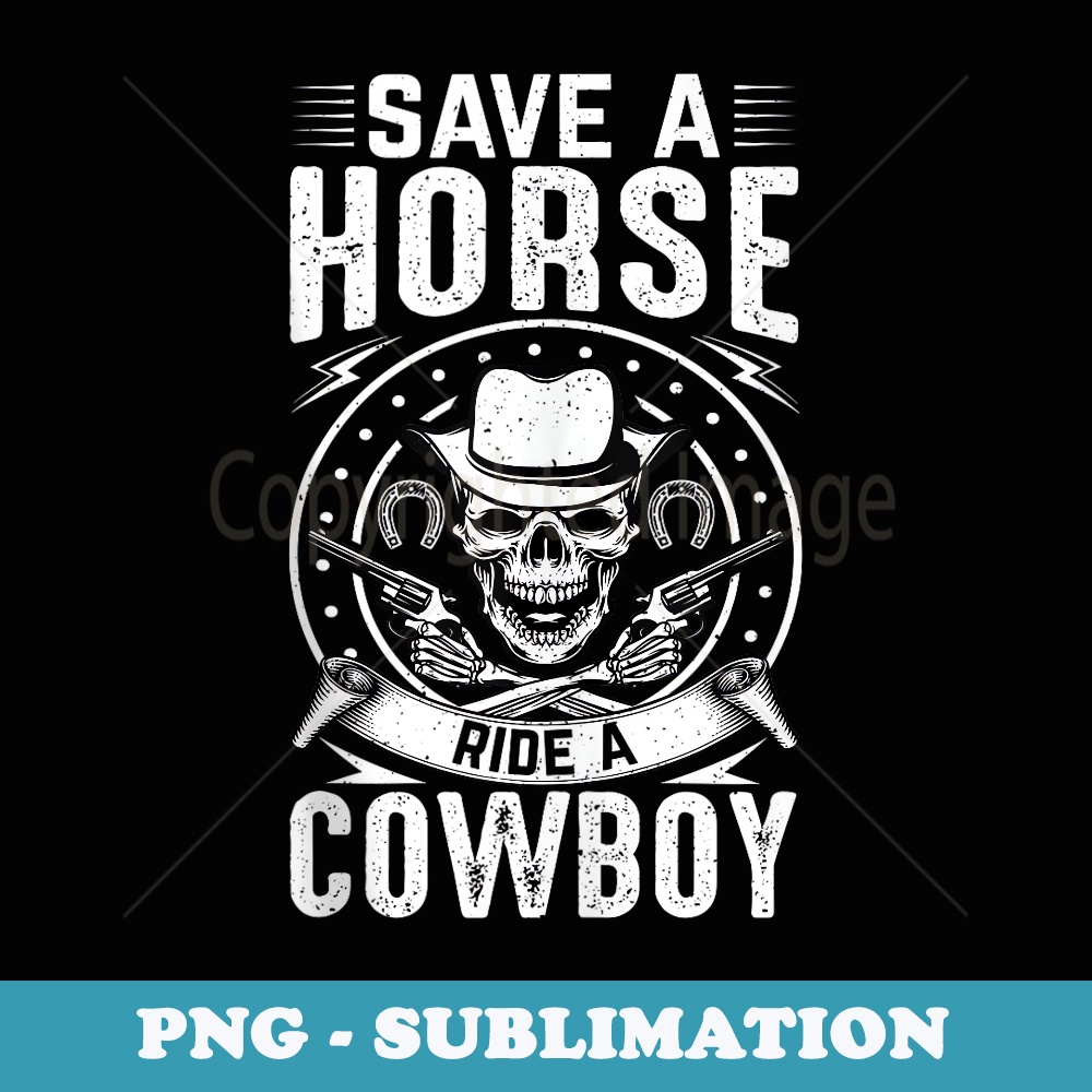 Save A Horse Ride A Cowboy - Special Edition Sublimation PNG File