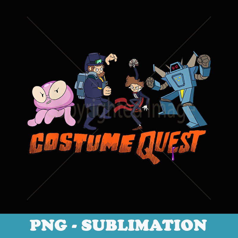 Costume Quest Heros - PNG Sublimation Digital Download