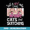 Just A Girl Who Loves Anime and Sketching & Cats Lover - Premium PNG Sublimation File