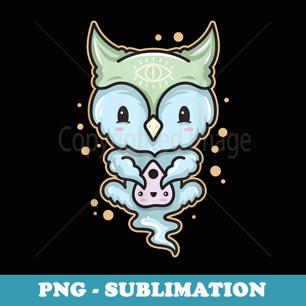 Owlija - Pastel Goth Owl Ghost T - Creepy Kawaii - Premium Sublimation Digital Download