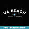 Virginia Beach Graphic Map - Digital Sublimation Download File