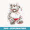 Goth Teddy Bear Japanese Anime Menhera - Creative Sublimation PNG Download