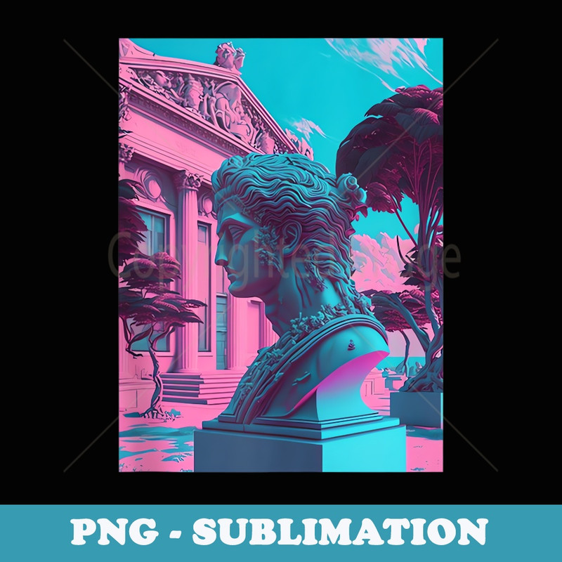Vaporwave Aesthetic - Trippy Vapor Wave - Instant Sublimation Digital Download