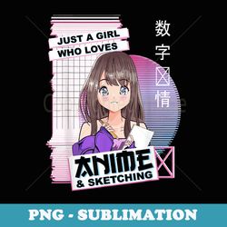 just a girl who loves anime & sketching - kawaii anime merch