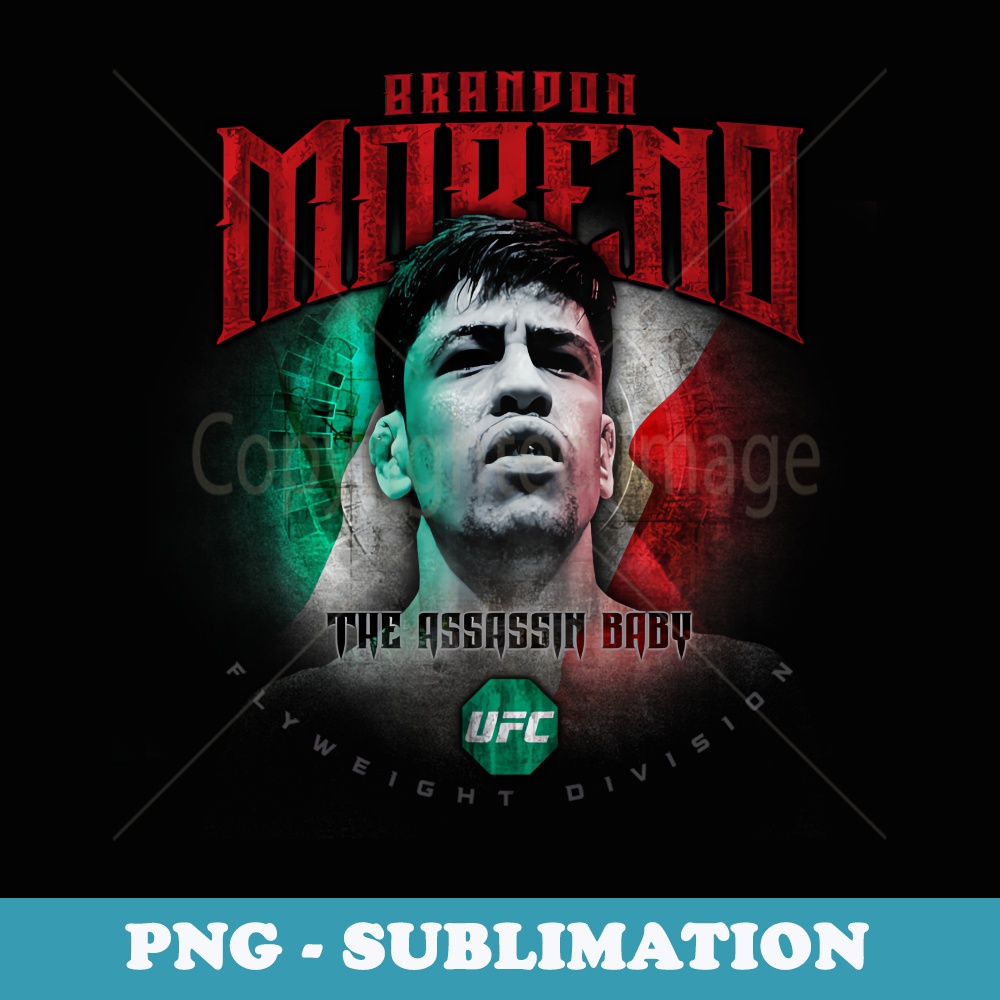 Official UFC Brandon The Assassin Baby Moreno Profile - Instant PNG Sublimation Download
