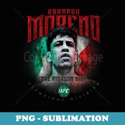 official ufc brandon the assassin baby moreno profile - instant png sublimation download