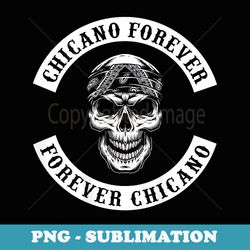 chicano skull with bandana biker style rocker - exclusive sublimation digital file