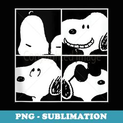peanuts - snoopy faces square grid
