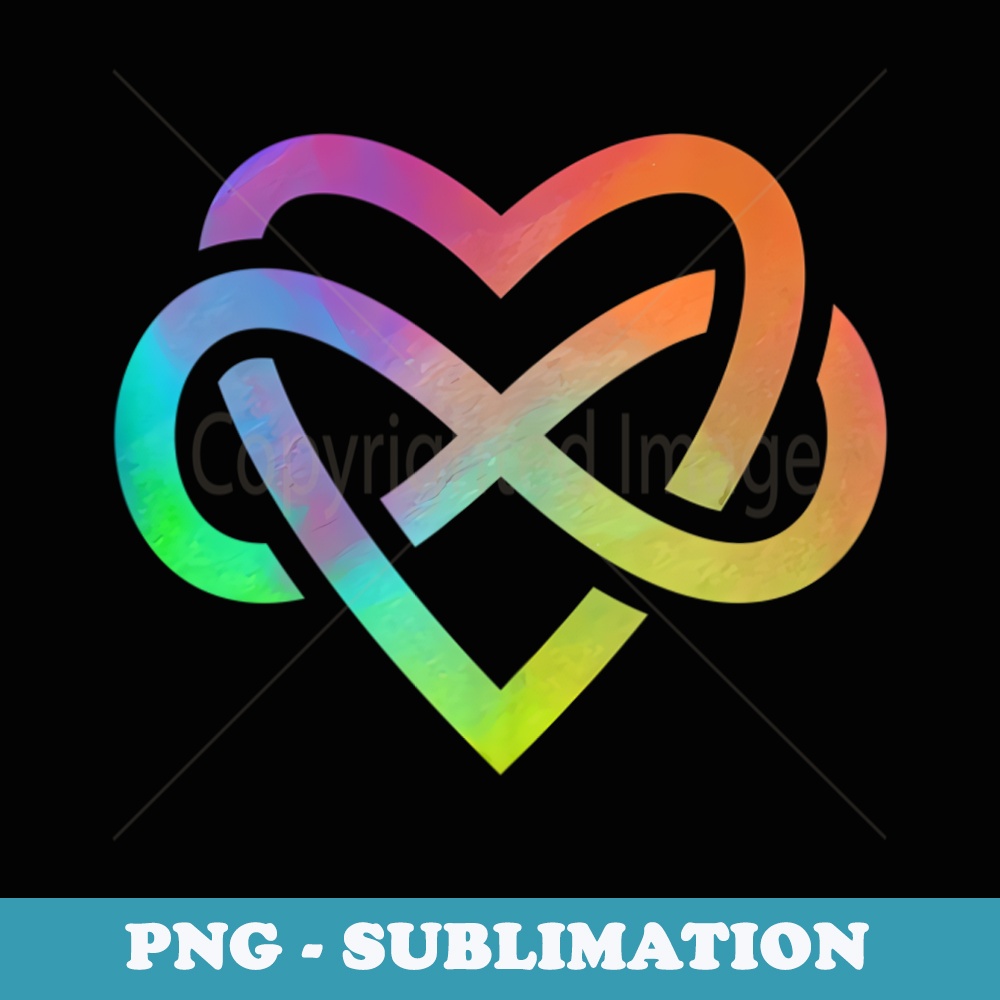 Polyamory Infinity Heart Symbol Neverending Love LGBT - Signature Sublimation PNG File
