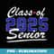Graduation Class of 2025 Senior Back To School 2025 Present - Retro PNG Sublimation Digital Download