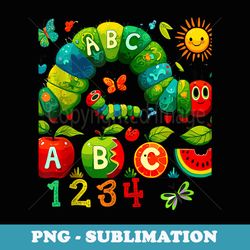 cute hungry caterpillar transformation back to school - png sublimation digital download