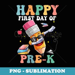 dabbing pencil pre k happy first day of school - png sublimation digital download