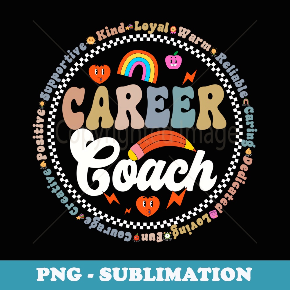 Career Coach Specialist School Counselor Back to School - Vintage Sublimation PNG Download